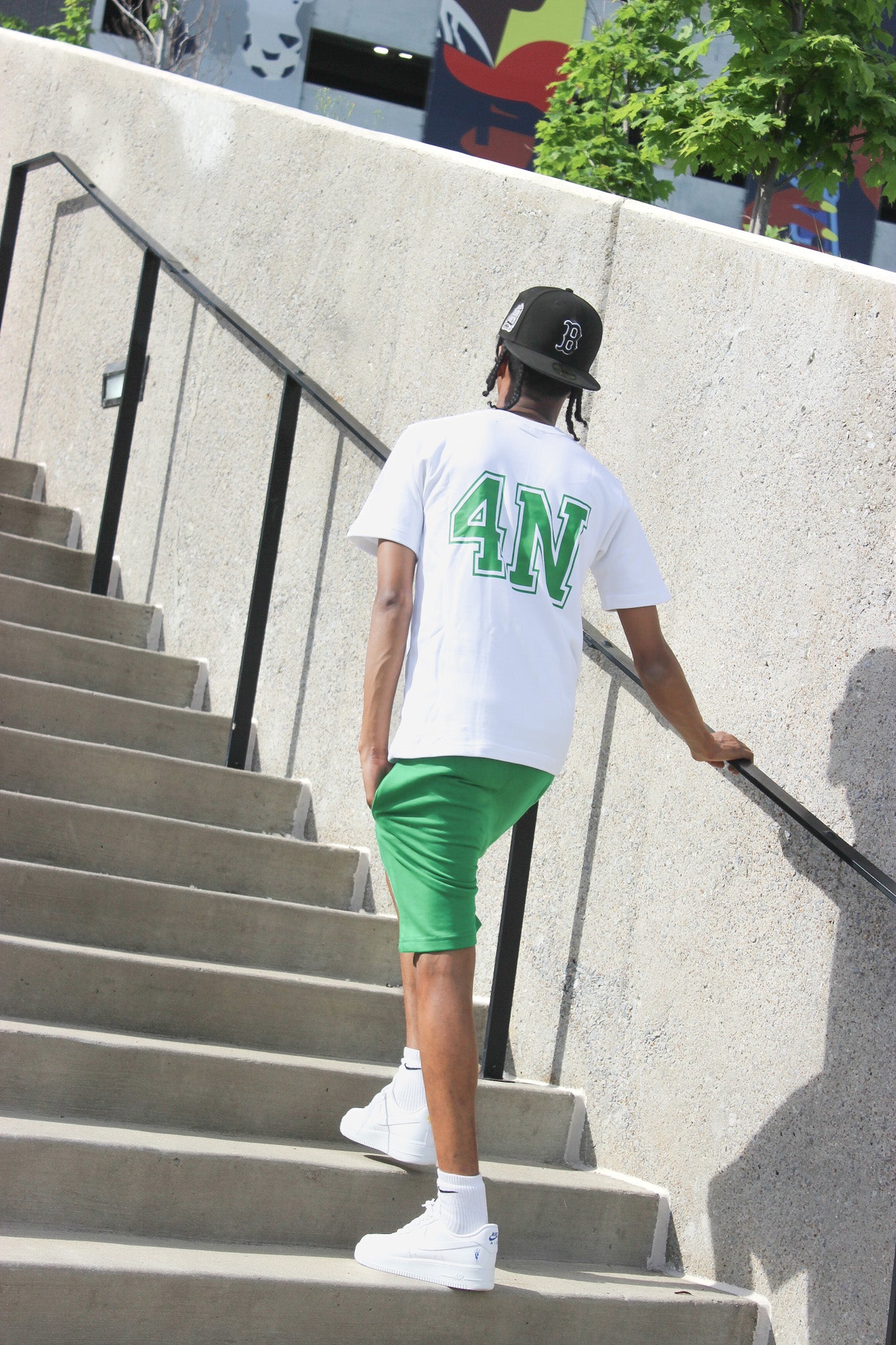 Green shorts & tee sets