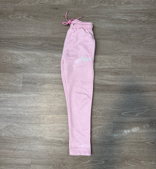 PINK RHINESTONE SWEATS